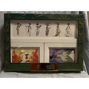 NEW Disney Princess by Color Me Courtney Mini Framed Art Print Set of 5 - Tiana
